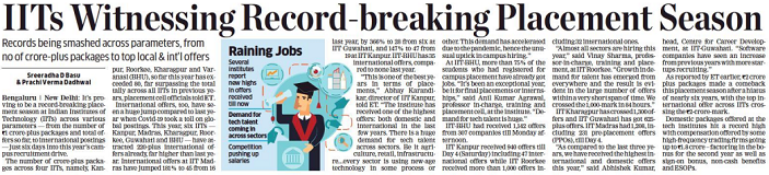 Defying pandemic blues, IIT Kanpur records new highs in placement offers