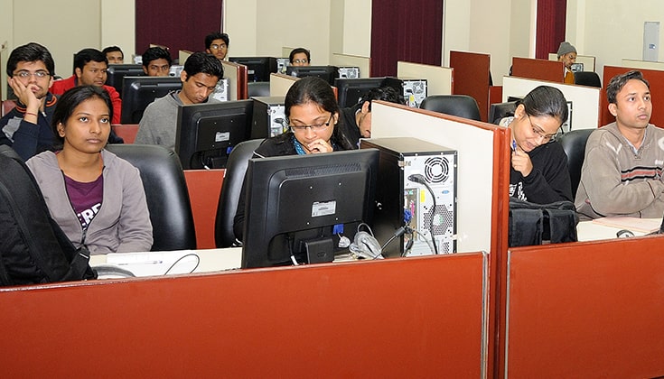 Outside Lecture Hall-16 (Pic: Vikram Gupta)