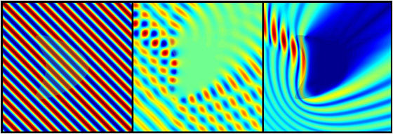 Scattering of a plane wave by a deformed cylindrical medium